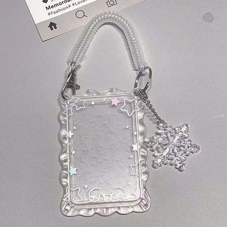 

INS Star Chasing Transparent Card Case - Bus Meal Card - High-Beauty Campus Card - Student Protector - Subway Campus Stand