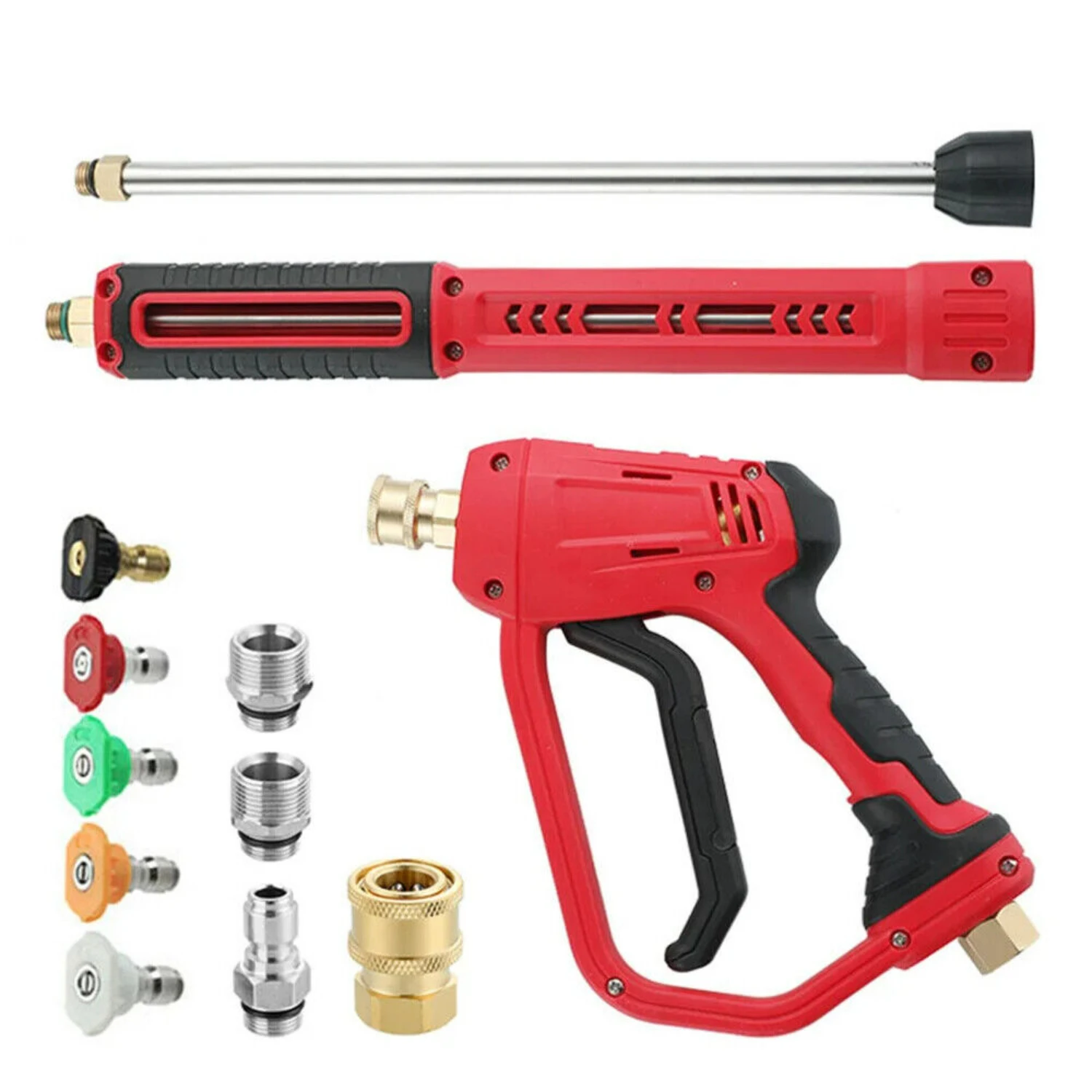 

Ultimate Control and Convenience Enhanced with High-Pressure Washer Spray Gun - Superior Comfort Grip Handle for Conquering Stub