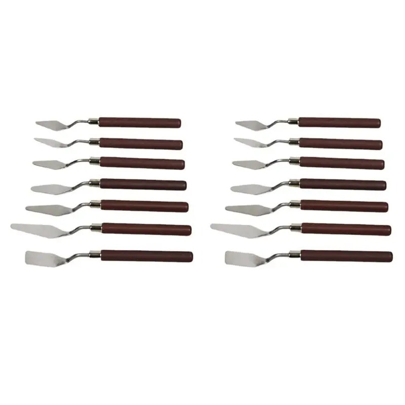 Exquisite-14 Pcs Oil Painting Knife Set Oil Painting Shovel Oil Painting Palette Knife Oil Acrylic Painting Tools For Color Mixi