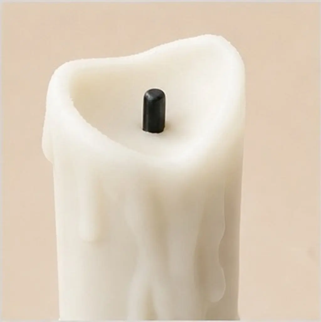 12Pcs Electronic Lamp Flameless LED Pillar Design Smokeless Safe Low Energy Consumption for Party Home Decor