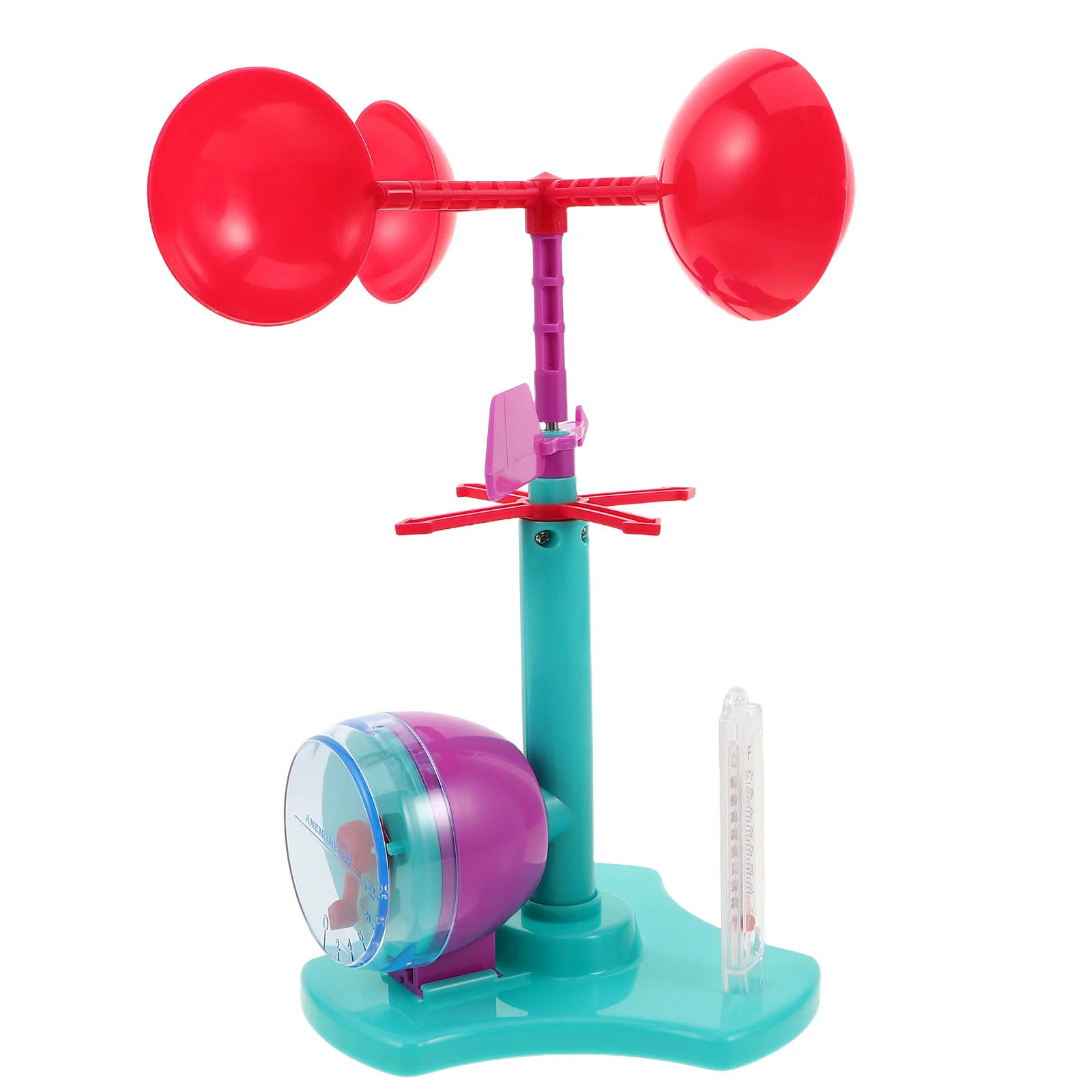 Kit científico de palhetas de vento para crianças, experimento educacional, anemômetro diy para medição de direção de velocidade do vento, ferramenta de aprendizagem física