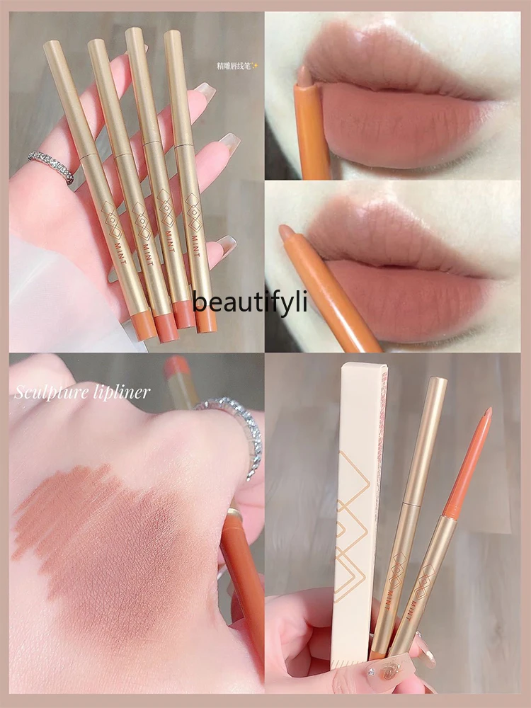 Double Head Rotary Lip Liner Outline Lip Shaping Lasting Waterproof Low Saturation