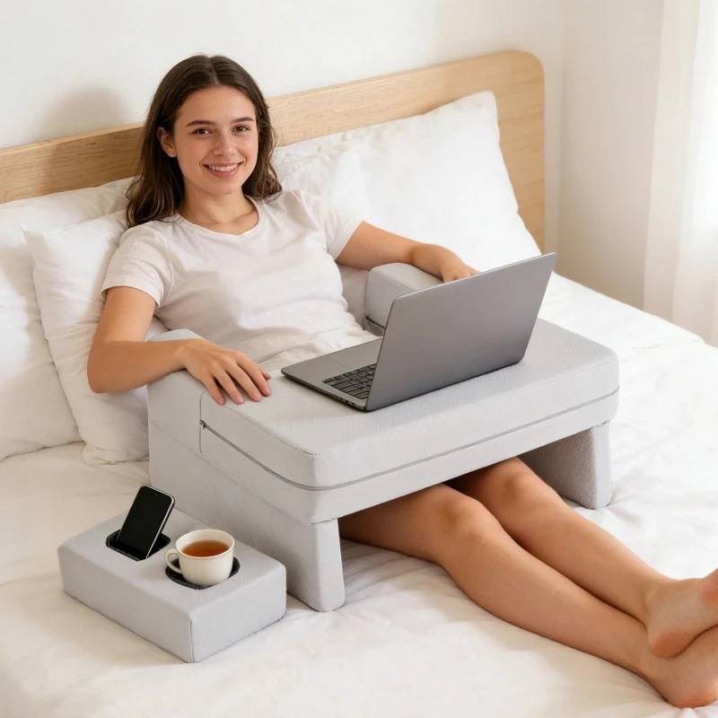 

Квадратная подушка для чтения из пены с эффектом памяти, эргономичная подушка для шеи, вентилируемая охлаждающая подушка для кровати со съемным моющимся чехлом, комфортная