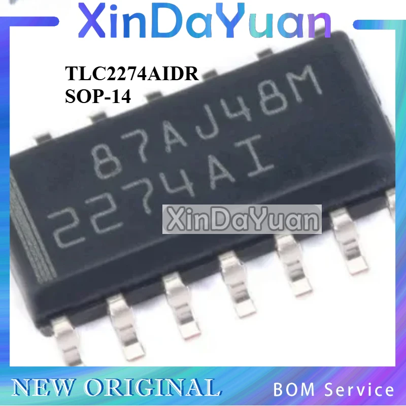 5 pcs  TLC2274AIDR TLC2274AID 2274AI  SOP-14  Operational Amplifier