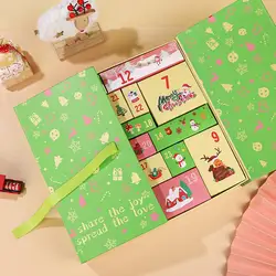 Christmas gift box Christmas countdown calendar Christmas advent calendar gift filling box Candy Chocolate Packaging Cookies Box
