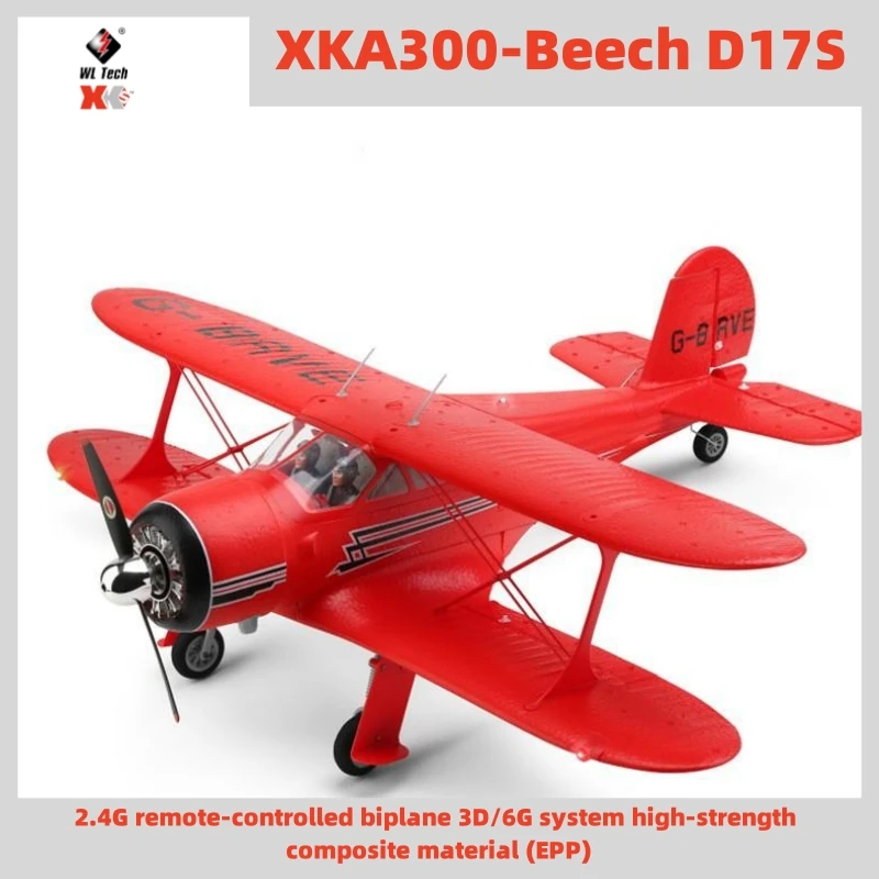 Wltoys Xk A300 Four-Way Biplane Remote-Controlled Aircraft Remote-Controlled Glider Brushless Remote-Controlled Drone Model