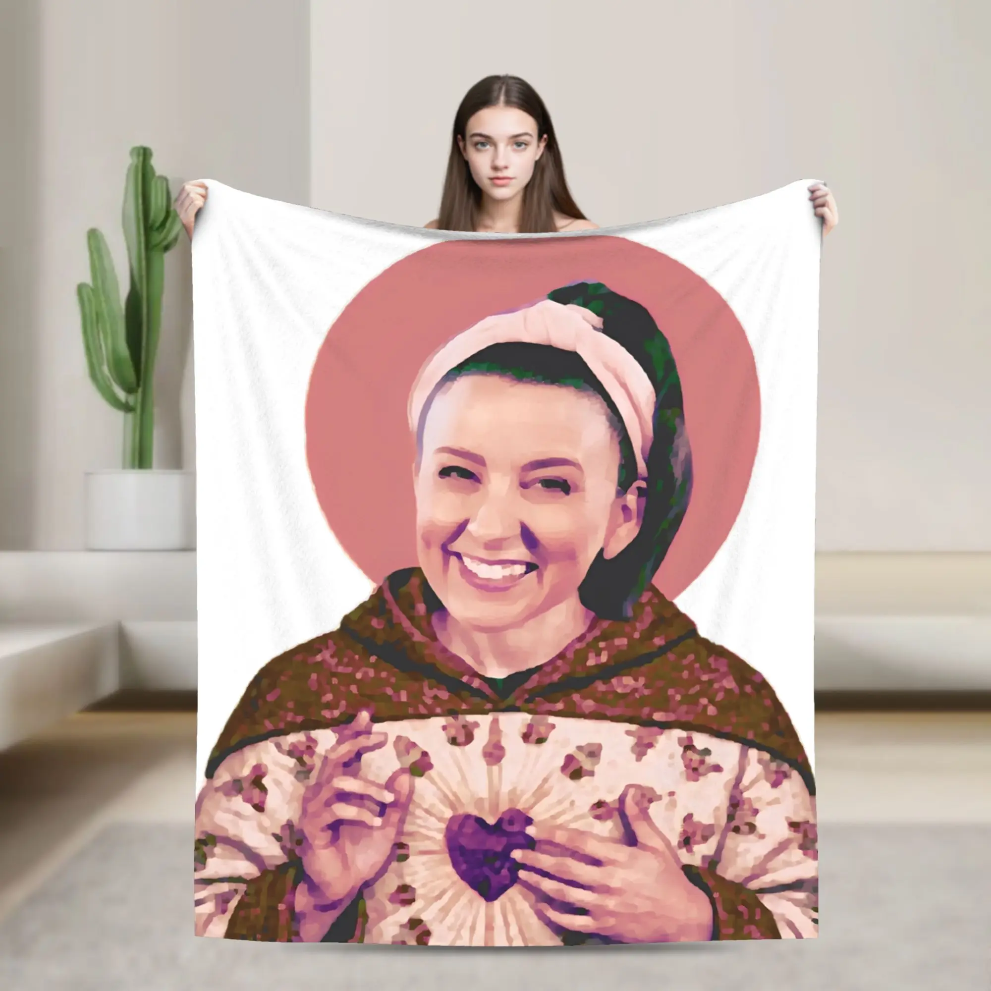 

Одеяла Miss Rachel The Saint, флисовые мягкие пледы для автомобиля, дивана, покрывала