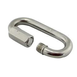 5 Pieces Carabiner Quick Link Lock Ring Hook Spring Loaded Gate Snap M5 M6 M7 M8 For Hammock Camping