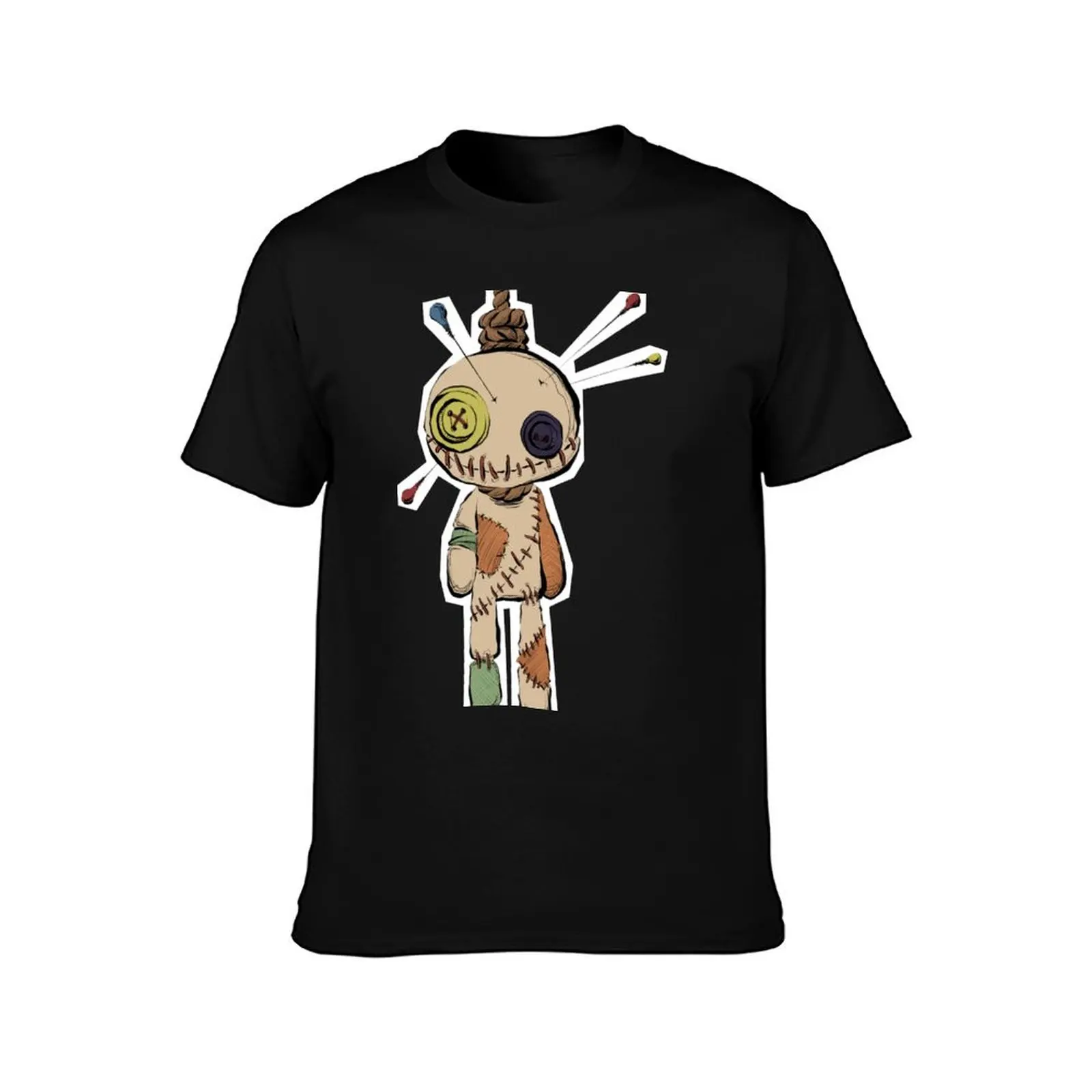 VooDoo doll T-Shirt Summer Casual Cotton Tee Oversized Streetwear Tops Vintage Graphic Print Loose Fit Short Sleeve