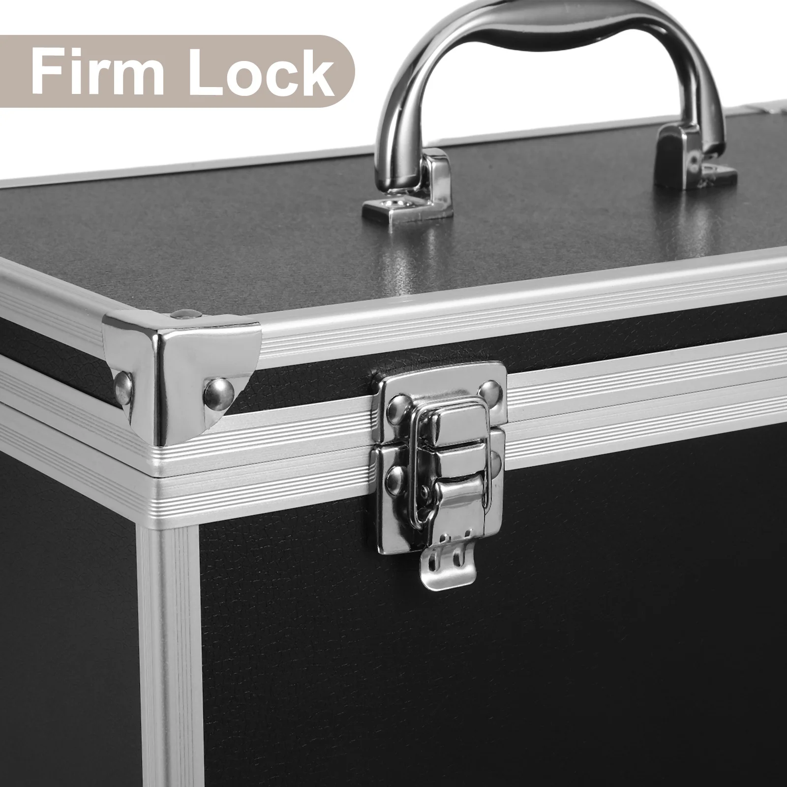 Durable Aluminum Toolbox for Tools Parts Storage Multifunction Portable Hard Case for Home Workshop and Outdoor Use