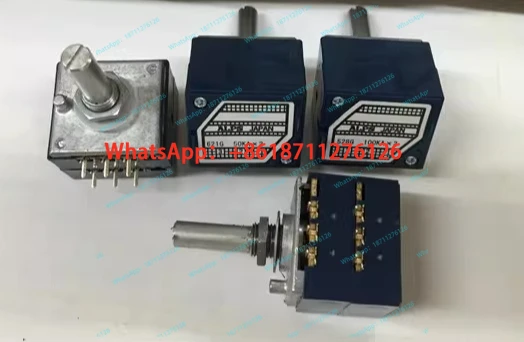 Japan ALPS RK27 Duplex Volume Potentiometer A5K 10K 50K 100K 500K 25 Round Shank 6 Pins
