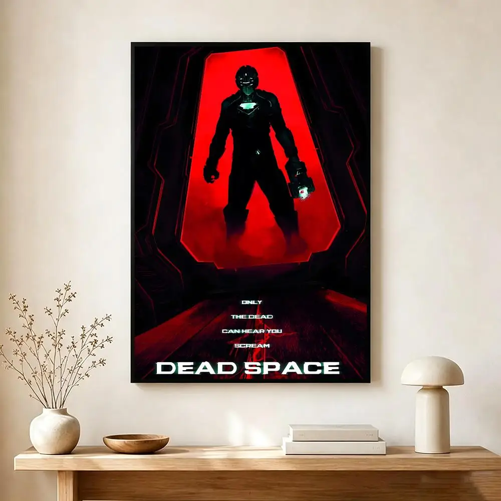 Horror Game D-Dead Space Poster Lightweight Self‑Adhesive PP Wall Decal for Study Living Room Bedroom Decor Gift