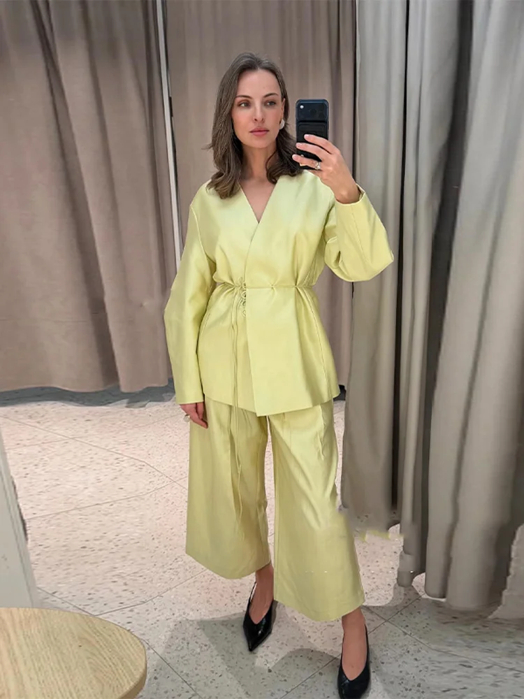 Thumbnail 4 - #66 Trending Womens Wide Leg Pant Sets Right Now