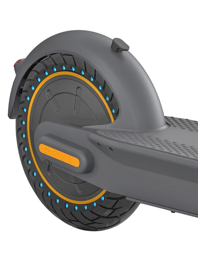 Pneu solide de 10 pouces 10x2.5 60/70-6.5 pour Scooter électrique Ninebot Max G30 G30D, pneu Tubeless en nid d'abeille, pneu d'amortissement avant et arrière