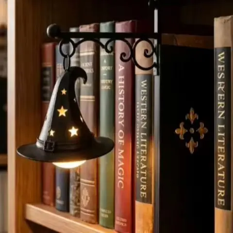 Ghost Bookshelf Lantern，Library Mini Bookshelf Lamp, Little Cute Lantern-Decorative Library Hanging Resin Lighting view 5