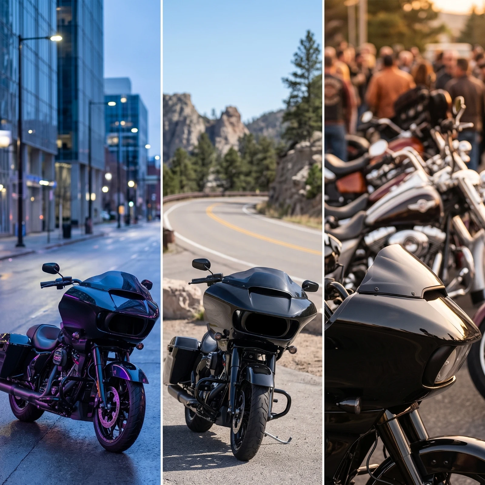 Motorcycle Front Fairing Custom Motorcycle Fairing with Mounting Hardware Wind Deflector Long-Lasting for Touring