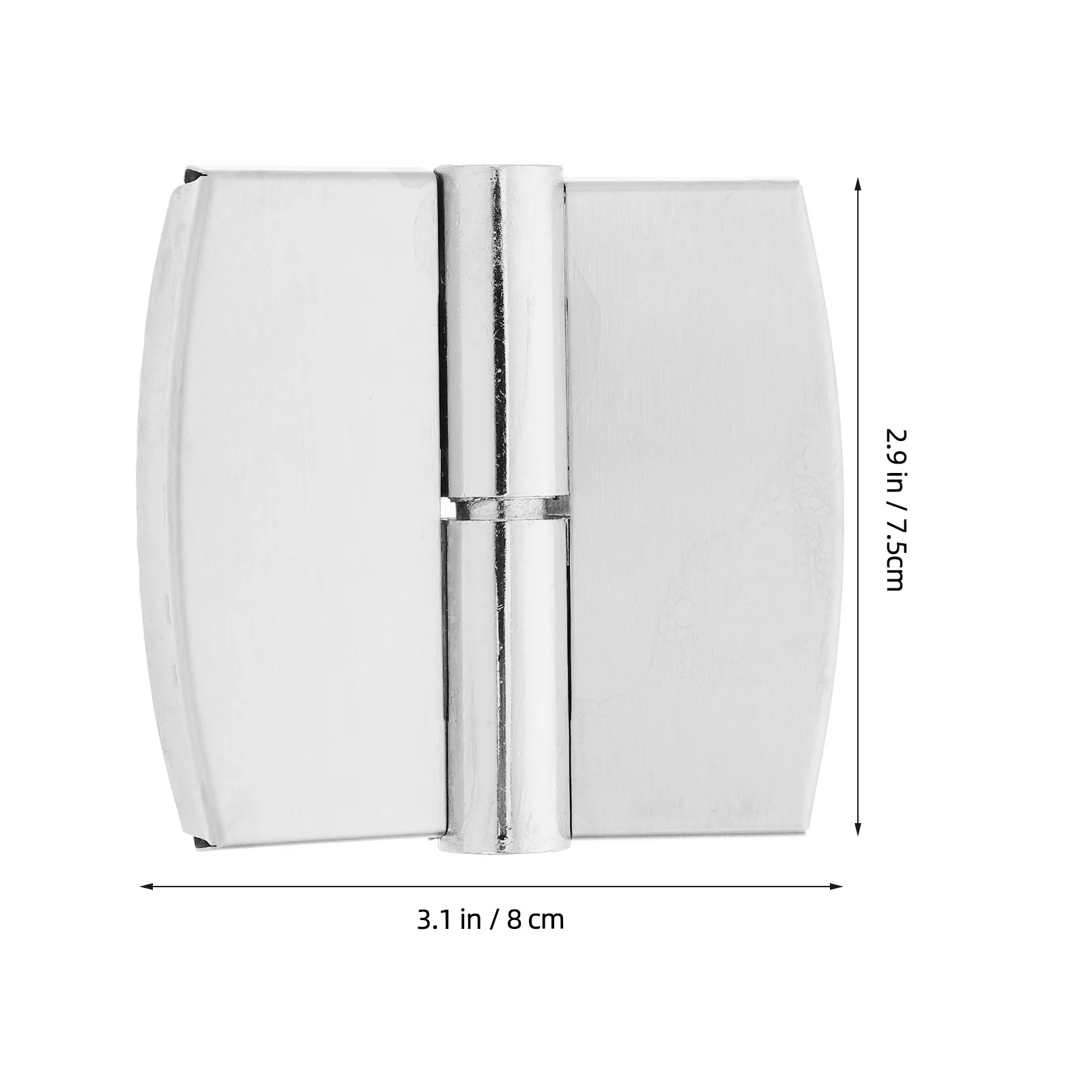 บานพับประตูแบบหนัก 2 ชิ้น สแตนเลส ปิดเองได้ สำหรับฉากกั้นห้องน้ำสาธารณะ อุปกรณ์เชื่อมต่อบานพับ