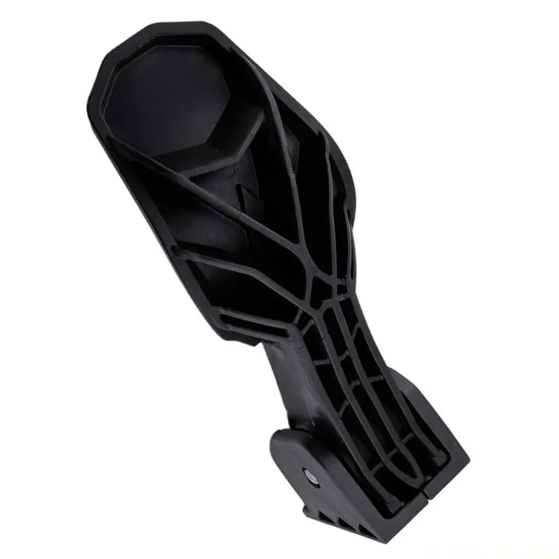 J0MA Textured PWC Boarding Ladder Step Part, 295100494 Black Plastic Step Body with U-Shaped Mount and Hinged Bracket for Marine