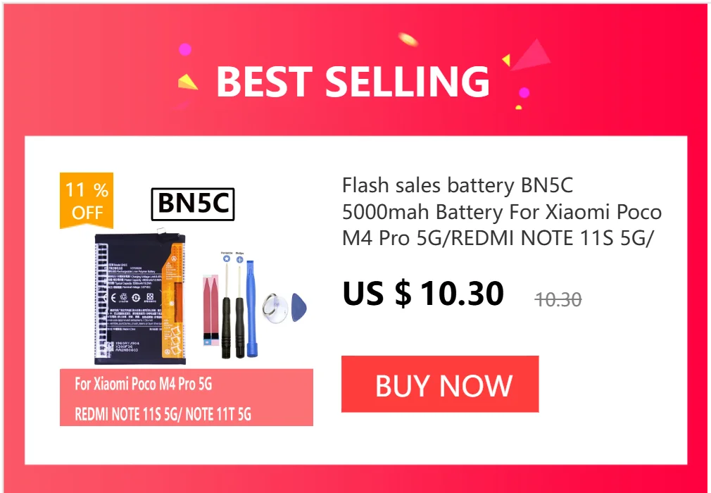 2026, 5000-mAh-Batterie BN59 für Xiaomi Redmi Note 10 4G / NOTE 10S / POCO M5S, Handy-Akkus + Werkzeug – Detail 9