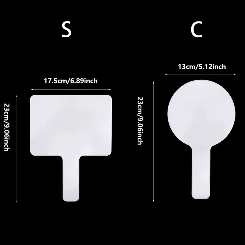 Handheld Paper Whiteboards Small Double-Side Whiteboard for Classroom Office 601D