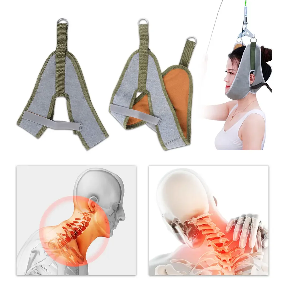 Cintura di trazione cervicale Fascia per barella per il collo Recupero delle vertebre Cinghie di fissaggio elastiche per il collo Terapia per bambini adulti Assistenza sanitaria