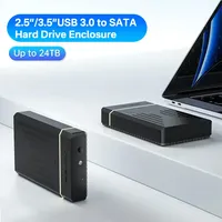 Acasis USB 3.0 to Sata Enclosure for 2.5''/3.5'' Inch HDD SSD - 24TB Max Capacity, 5Gbps Speed