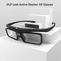 Gafas 3D con Obturador Activo DLP Link 2026, Recargables por USB, para Cine en Casa, Proyector DLP, No Aptas para Todos los Televisores