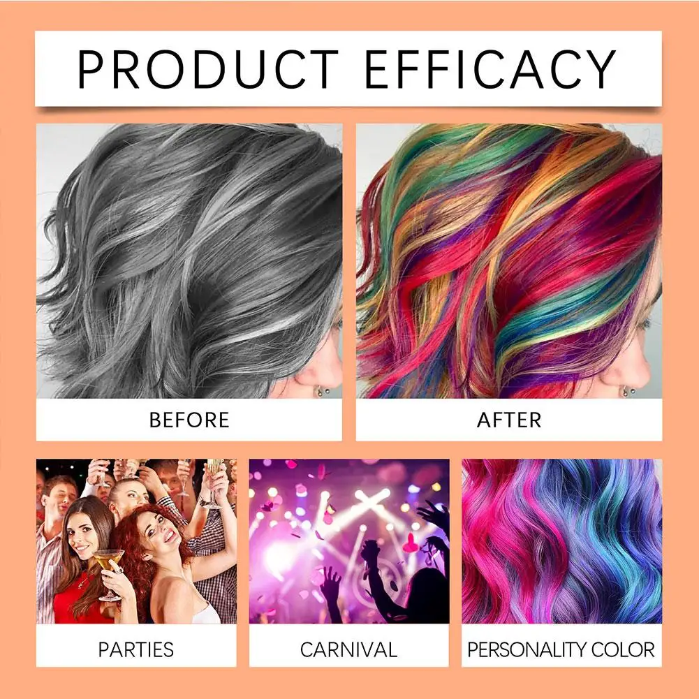 8 Colors Hair Color Hair Chalk Powder European Temporary Pastel Hair Dye Color Paint Beauty Soft Pastels Salon Party Christmas