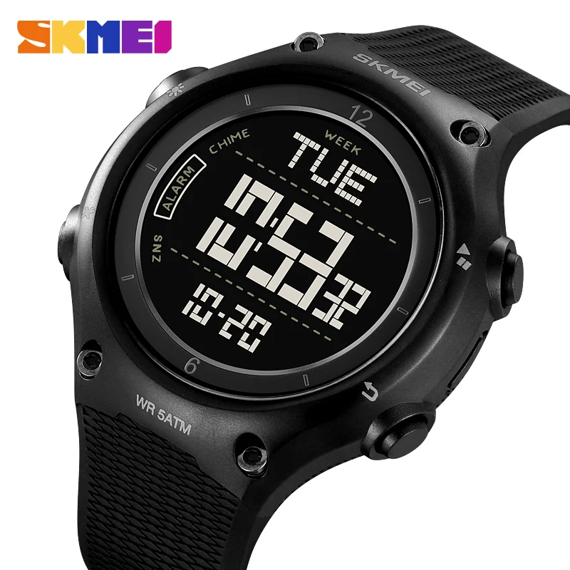 SKMEI 2161 Waterproof Sports Electronic Watch  Student Watch Men's Multi functional Electronic Watch Night Glow