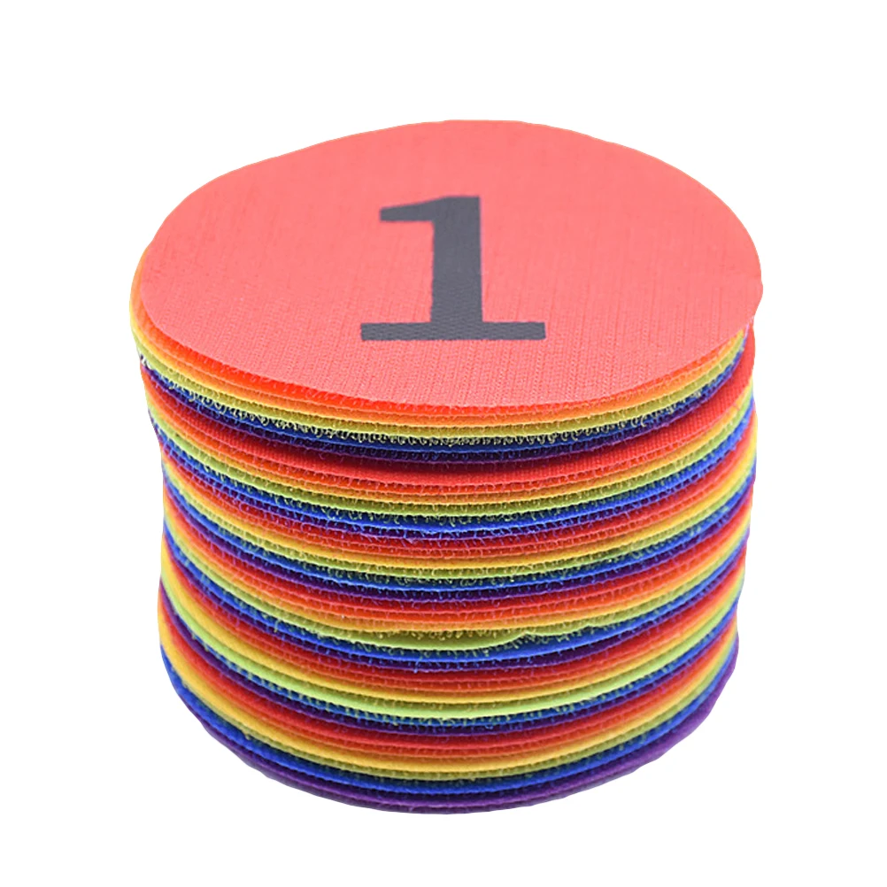 

36pcs Colorful Carpet Markers Positioning Round Game Stickers For Kids Party Yoga Spot Exercise 6 Colors Reusable Non-Damaging