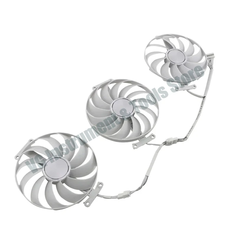 Für 95MM CF1010U12S RTX3070 RTX3080 RTX3090 Grafikkartenlüfter für ASUS ROG Strix RTX 3070 3080 Ti 3090 Weiße OC Edition Gaming-Lüfter – Detail 2