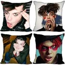 New Yungblud Pillow Case For Home Decorative Pillows Cover Invisible Zippered Throw PillowCases 45X45cm 0318