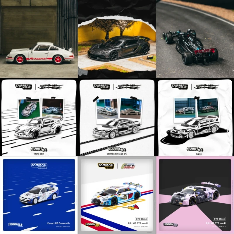 

Tarmac Works 1:64 W14E RWB993 Supra Silvia S14 JOSHUA Gemera Grey RS 2.7 Diecast Model Car
