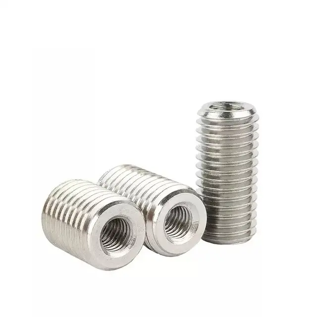 M2 M3 M4 M5 M6 M8 304 Edelstahl Innen- und Außengewinde-Adapter Schraubenmuttern Gewindeumwandlung Steckschlüssel-Schraubenmutter – Detail 4