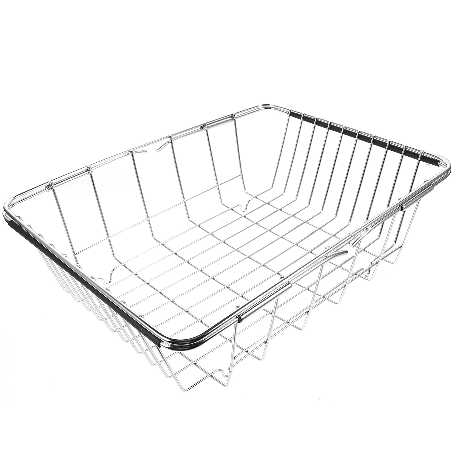 

Stainless Steel Sink Drain Rack 340x250mm Kitchen Organizer Drainer for Dishes Fruits Vegetables Strainer Basket dish
