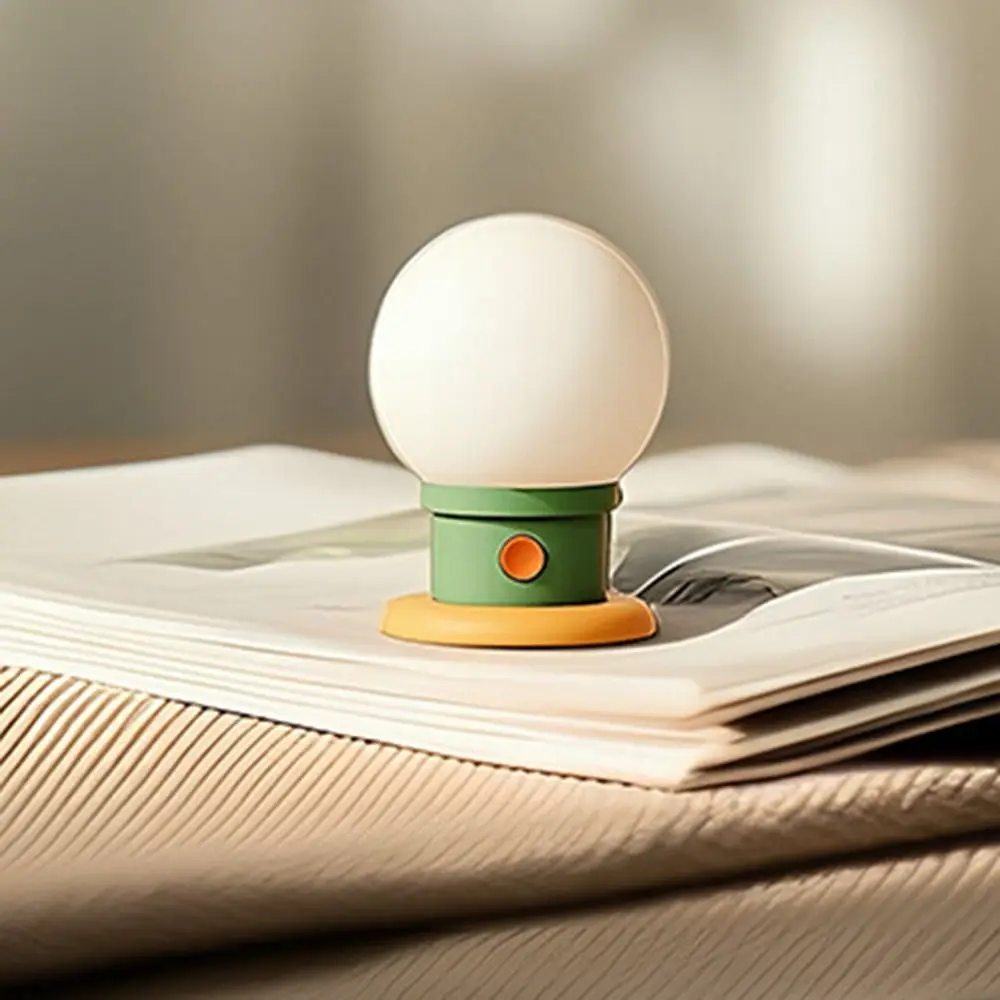 Lampada da comodino minimalista a forma di lampadina dimmerabile Lampada da comodino temporizzata romantica Lampada da atmosfera a LED portatile ricaricabile tramite USB Studio