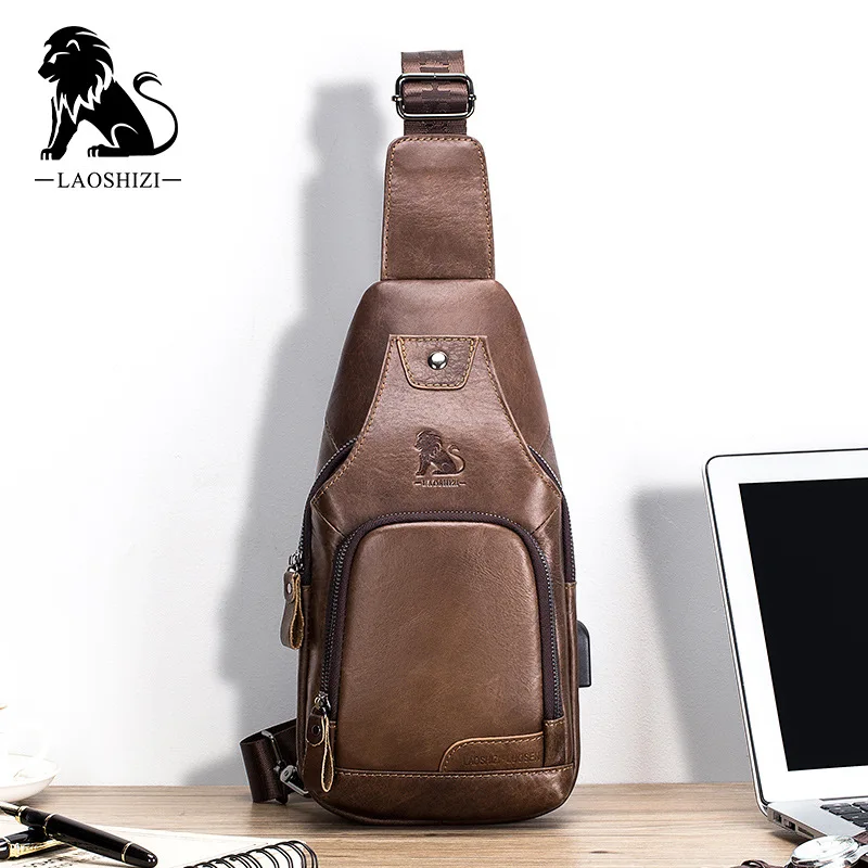 steel-lion-men's-top-layer-cowhide-leather-chest-bag-fashionable-retro-usb-single-shoulder-slant-cross-handbag