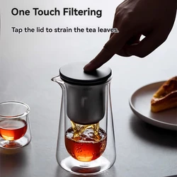 Teapot Magnetic One-Touch Tea And Water Separation Press-type Teapot Lazy Tea Maker Household Teapot