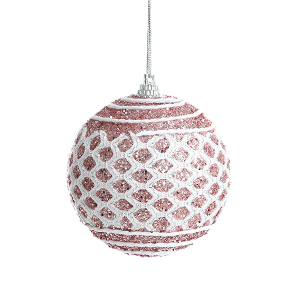 Crea un ambiente festivo con las encantadoras bolas de Navidad Adornos colgantes para árbol de Navidad perfectos para fiesta de Navidad 8CM