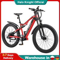 1000W 48V 19.2AH Adults Electric Bicycle 27.5 Inch 3.0 Fat Tires Snow Mountain E Bike Waterproof Electric Bike Halo Knight H03