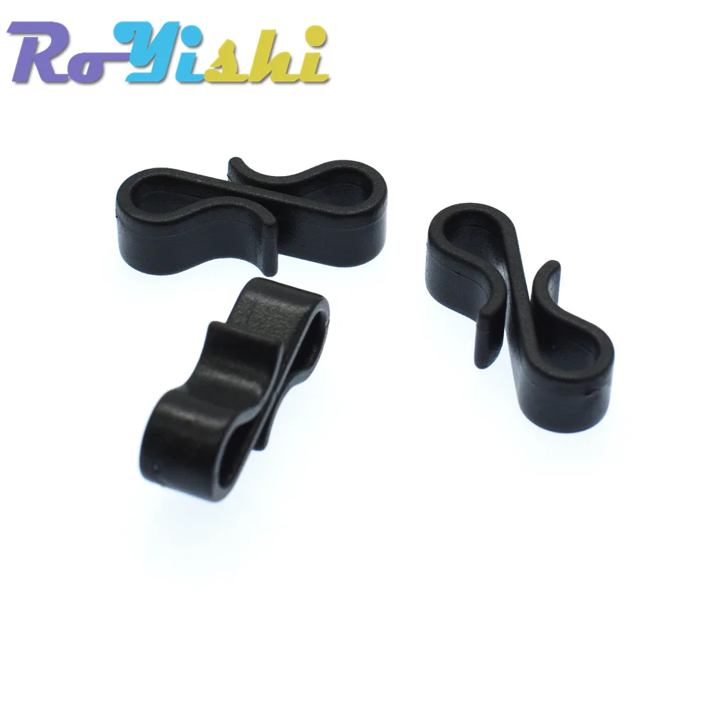 10 Pcs/Pack Black Plastic Buckle HardwareBelt Webbing Clip For Backpack Strap Tactical Bag Parts Accessories