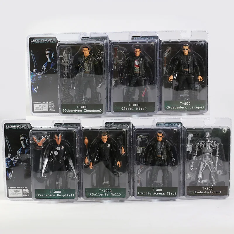 NECA The Terminator T-800 T-1000 Endoskeleton Collector's 7