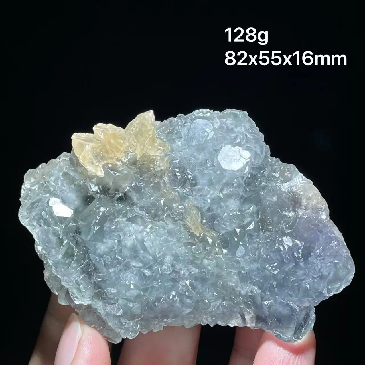 New 100% Natural Fluorite Fragrant Flower Ridge Blue Firefly Stone Mineral Sample Home Decoration