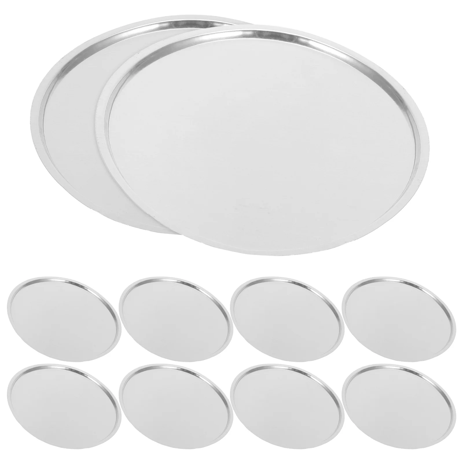 

10 Pcs Laboratory Weighing Dishes Storage Trays Boats Balance Pans Liquid Equipment Aluminum Chemistry