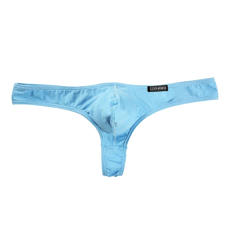 CLEVER-MENMODE homens g string sexy baixo aumento dos homens tanga algodão t-back erótico pênis bolsa cuecas cuecas biquíni jockstrap