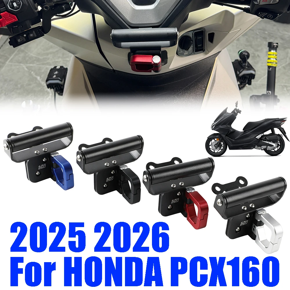 

Motorcycle Accessories Helmet Hook Luggage Storage Bag Hanger Phone GPS Navigation Bracket For Honda PCX160 PCX 160 2025 2026