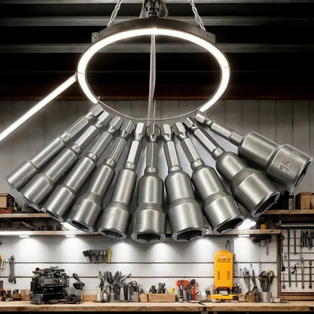 

ASDTODW 6-19mm Magnetic Socket & Hex Key Set - Drill Bit Adapter for Power Tools (Durable & Versatile)