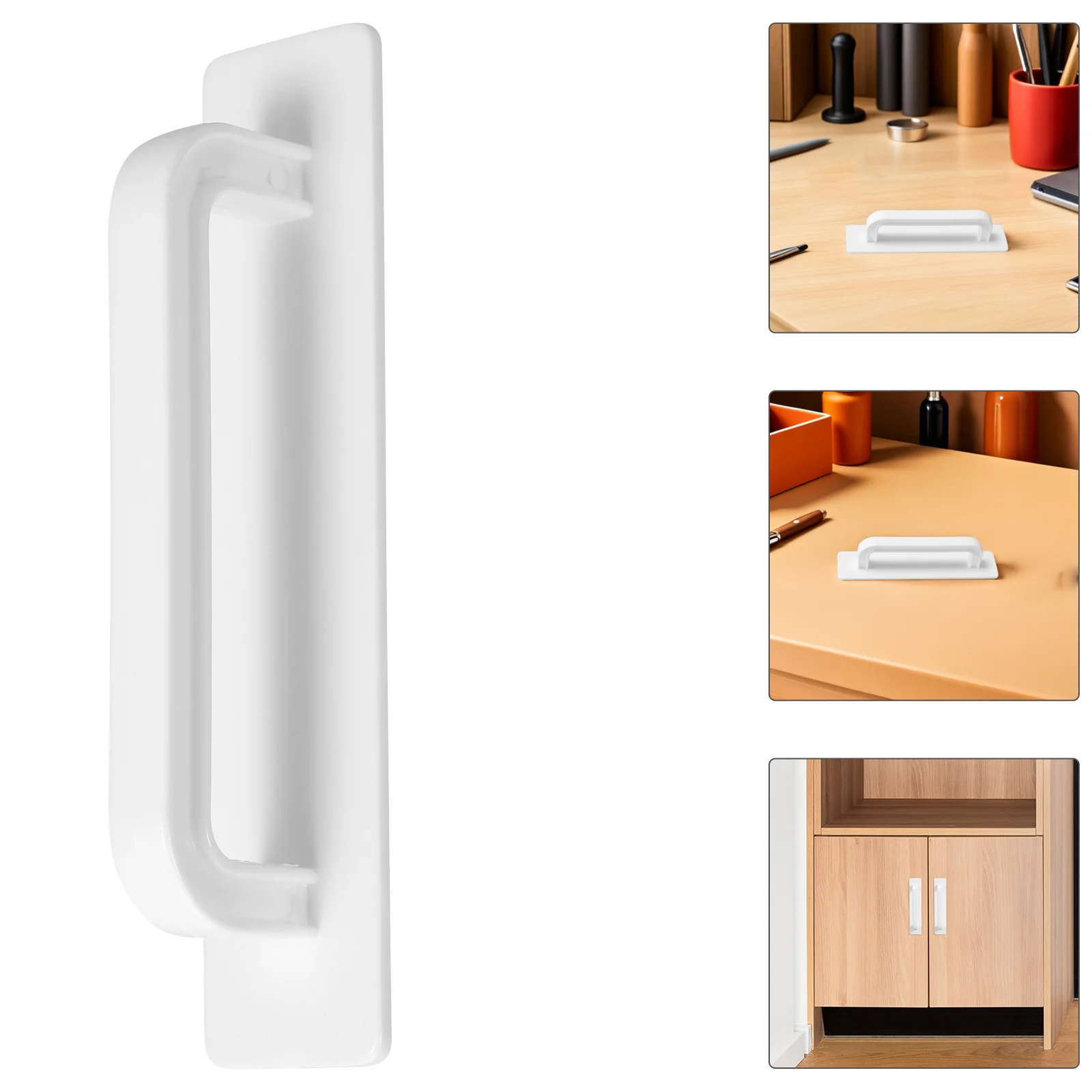 

4Pcs Peel and Stick Cabinet Handles No Drill Self Adhesive Drawer Pulls for Kitchen Cupboard Furniture Removable Upgrade