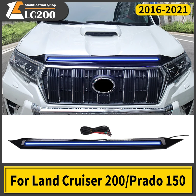 For Toyota Land Cruiser Prado 150 200 Lc150 LC200 Modification Accessories Led Warning Decorative Light Daytime Running Lamp