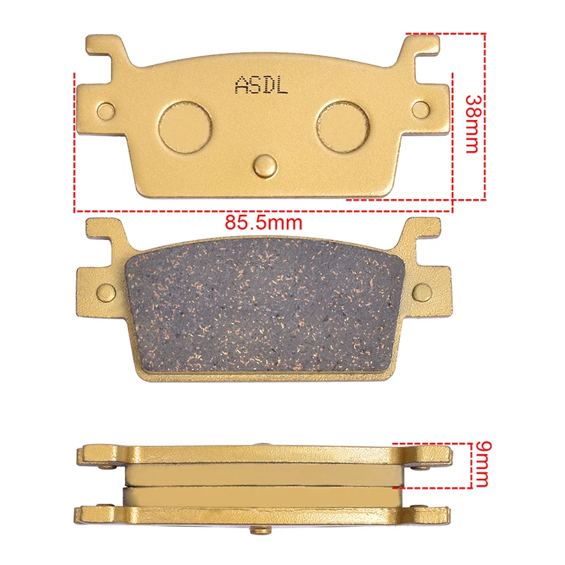Motorcycle Rear Brake Pads Ceramic Fiber for KYMCO AK300i 2019-2020 AK550 2017-2024 CV 3 550cc Euro5 Right 2021-2024 AK 300i